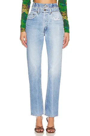 aligrace Costumbres de doble cintura en color denim claro talla 23 en - Denim-Light. Talla 23 (también en 24, 25, 26, 27, 2