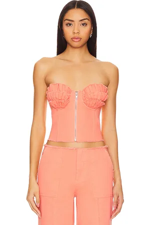 Lovers And Friends Top corsé bruna en color naranja talla M en - Orange. Talla M (también en S, XXS).