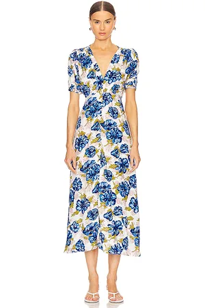 FAITHFULL THE BRAND Vestido midi bellavista en color multi talla L en - Multi. Talla L (también en XL, XS).