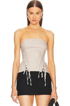 LPA Pietra corset top en color taupe talla L en - Taupe. Talla L (también en M, S).