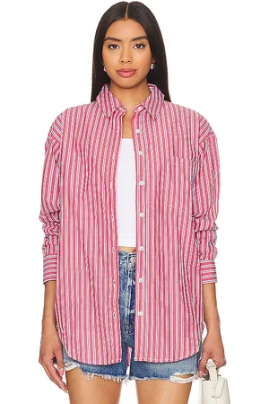 Lovers And Friends Camisa de botones maxy en color rojo talla L en - Red. Talla L (también en M, S, XL, XS, XXS).