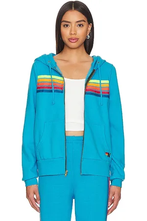 AVIATOR NATION Sudadera 5 stripe en color azul talla L en - Blue. Talla L (también en M, S, XL, XS).