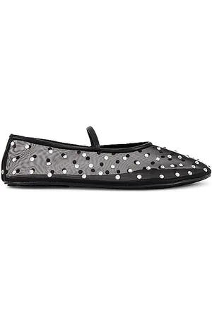 Jeffrey Campbell Zapato plano swanlake en color talla 10 en - Black. Talla 10 (también en 6, 6.5, 7, 7.5, 8, 8.5, 9).