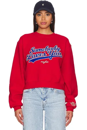 The Mayfair Group Sudadera somebody loves you en color talla L/XL en - Red. Talla L/XL (también en M/L).