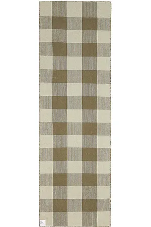 HAWKINS NEW YORK Simple plaid runner en color verde oliva talla all en - Olive. Talla all.