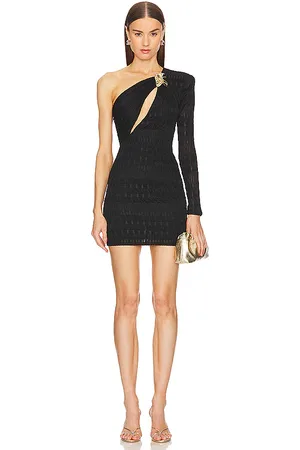 Michael Costello Vestido madeline mini en color talla S en - Black. Talla S (también en XL).