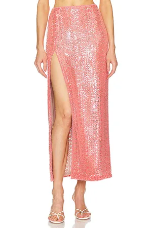 Michael Costello Falda catiana midi en color talla S en - . Talla S (también en XL, XS).