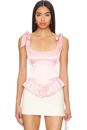 MORE TO COME Cecilia corset top en color talla L en - Blush. Talla L (también en M, S, XS).