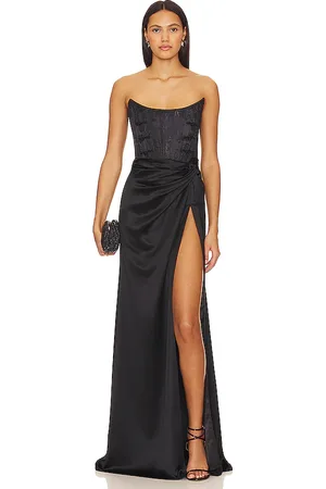 Sau Lee Vestido largo julia en color talla 0 en - Black. Talla 0 (también en 00, 2, 4, 6, 8).