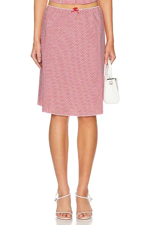 DANIELLE GUIZIO Falda paloma en color rojo talla M en - Red. Talla M (también en S).