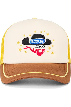 Wish Me Luck Sombrero en color marrón talla all en Brown Yellow & White - Brown. Talla all.