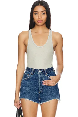 AGOLDE Camiseta tirantes karla en color gris talla M en - Grey. Talla M (también en L, XL).