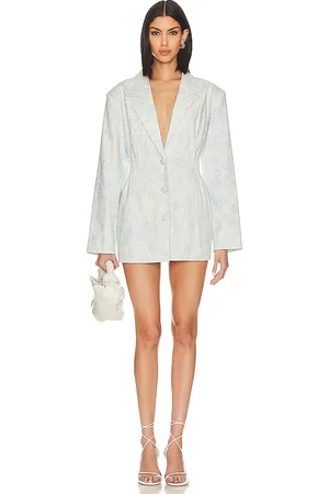 For Love & Lemons Minivestido chantal blazer en color bebe talla M en - Baby Blue. Talla M (también en S).
