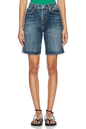 AGOLDE Tiro alto relajado recto corto vida en color denim-dark talla 23 en - Denim-Dark. Talla 23 (también en 24, 25).
