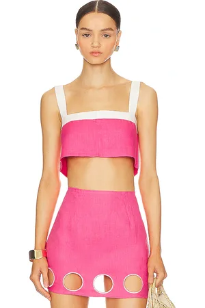 Cin Cin Twiggy top en color rosado talla L en - Pink. Talla L (también en XL).