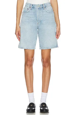 AGOLDE Tiro alto relajado recto corto vida en color denim claro talla 23 en - Denim-Light. Talla 23 (también en 26, 32).