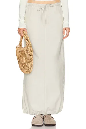 Helsa Falda maxi workwear en color beige talla XS en - Beige. Talla XS (también en XXS).