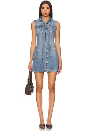 ABrand Vestido abotonado en color denim-medium talla M en - Denim-Medium. Talla M (también en XXS).