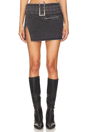 BY.DYLN Falda zeddy en color negro talla M en - Black. Talla M (también en S, XL, XS).