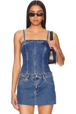 ABrand Corpiño venue en color denim-medium talla XS en - Denim-Medium. Talla XS (también en XXS).