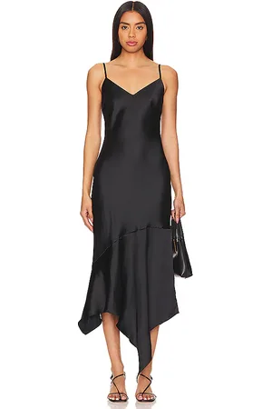 Steve Madden Vestido midi lucille en color talla M en - Black. Talla M (también en S, XL).