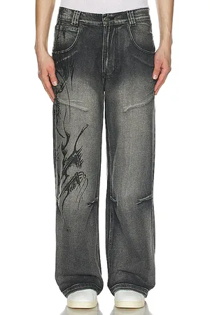 Jaded London Lazy willy denim jeans en color talla 34 en - Black. Talla 34 (también en 36).