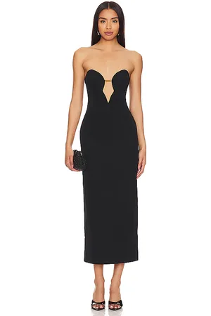 Bardot Vestido midi eleni chain en color talla 10 en - Black. Talla 10 (también en 12, 2, 4, 6, 8).