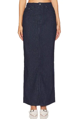 AFRM Falda maxi amiri en color denim-dark talla 24 en - Denim-Dark. Talla 24 (también en 25).