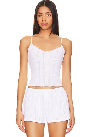 Cou Cou Intimates The long cami top en color talla L en - White. Talla L (también en M, S, XL, XS).