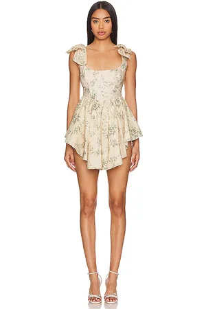 Selkie Vestido farmers market en color crema talla 4X en - Cream. Talla 4X (también en 5X, 6X).