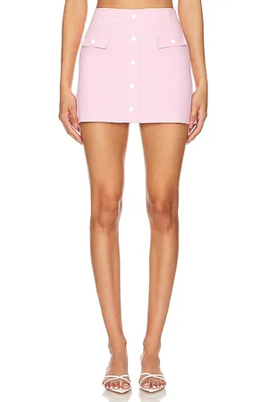 Amanda Uprichard Falda harley en color rosado talla L en - Pink. Talla L (también en M).