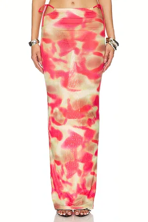 BY.DYLN Falda maxi maddi en color rojo talla S en - Red. Talla S (también en XS).