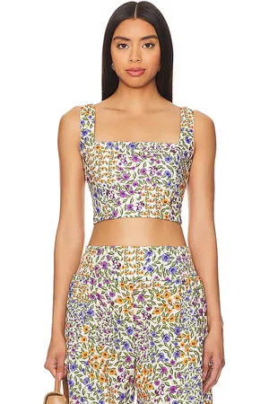 Agua Bendita Kosia top en color crema talla M en - Cream. Talla M (también en S).