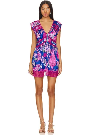 Free People Minivestido spring fling en color royal talla S en - Royal. Talla S (también en XS).