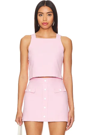 Amanda Uprichard Harley top en color rosado talla L en - Pink. Talla L (también en M, S, XL).
