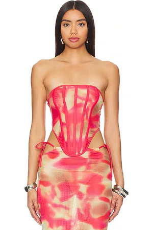 BY.DYLN Corsé khloe en color rojo talla S en - Red. Talla S (también en XS).