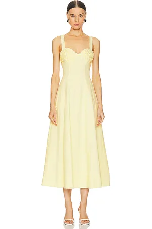 CLEA Vestido carla en color amarillo talla L en - Yellow. Talla L (también en XS).