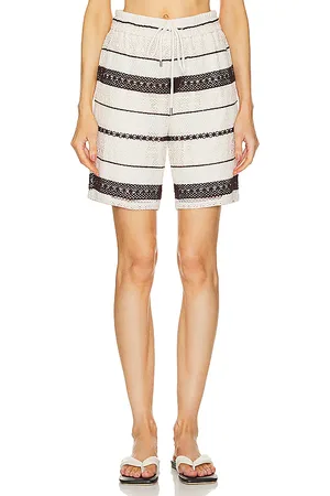 WAO Crochet stripe short en color marrón talla M en - Brown. Talla M (también en S).