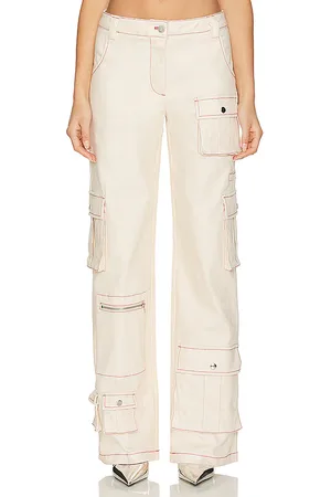 BY.DYLN Pantalones tyler en color crema talla L en - Cream. Talla L (también en M, XS).