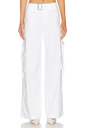 Camila Coelho Pantalón coconut grove en color blanco talla L en - White. Talla L (también en M, S, XL, XS, XXS).