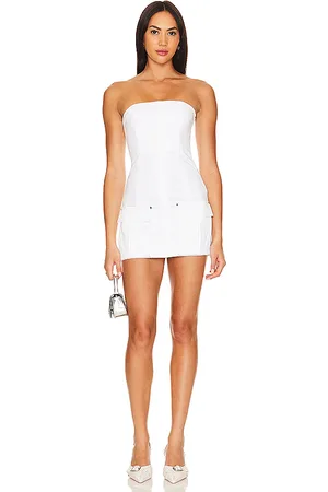 Camila Coelho Vestido wynwood en color blanco talla L en - White. Talla L (también en M, XL).