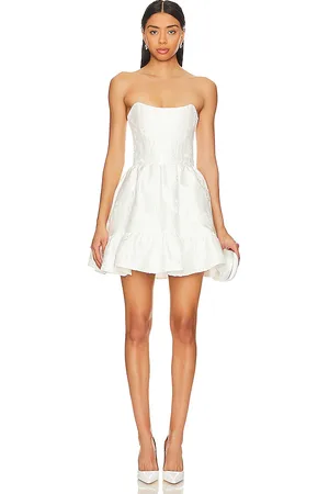 V. Chapman Minivestido ginny corset en color blanco talla 12 en - White. Talla 12 (también en 2, 4, 6, 8).