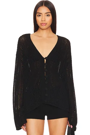 House of Harlow Cárdigan salene mesh en color talla M en - Black. Talla M (también en XS).