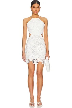 Tularosa Vestido nikki mini en color blanco talla L en - White. Talla L (también en M, XL).