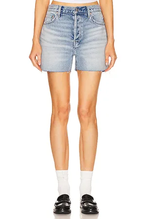 GRLFRND Raine boyfriend short en color azul talla 23 en - Blue. Talla 23 (también en 31, 32).