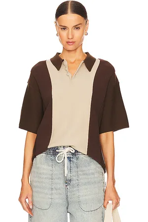 WAO Short sleeve stripe knit polo en color multi talla XL/1X en - Multi. Talla XL/1X (también en L).