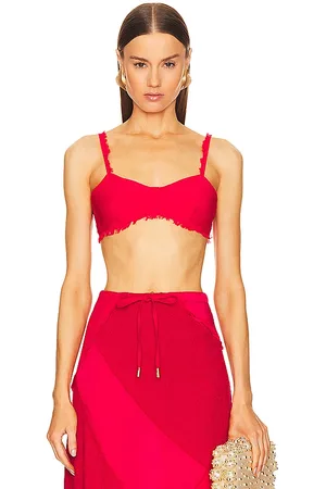Cult Gaia Eza top en color rojo talla 0 en - Red. Talla 0 (también en 2, 6).