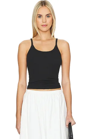 Goldie Estelle Top camisola pointelle en color talla L en - Black. Talla L (también en XL).
