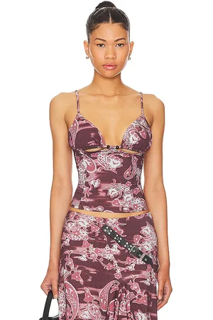 Miaou Ellie top en color burgundy talla L en - Burgundy. Talla L (también en M, S, XL, XS, XXS).