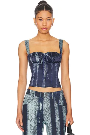 Miaou Corsé agnes en color azul talla L en - Blue. Talla L (también en XS).